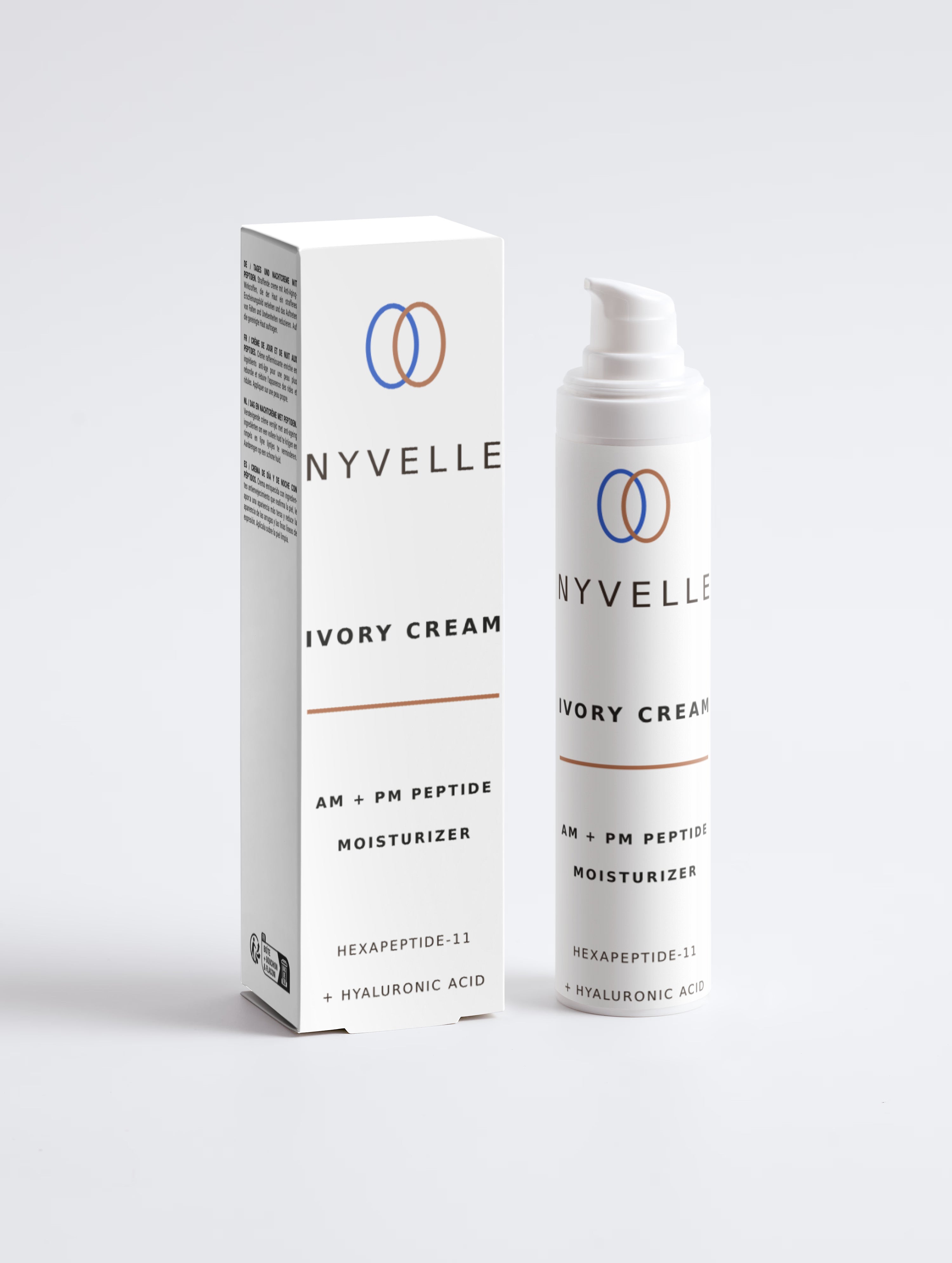 NYVELLE Ivory Cream AM + PM Peptide Moisturizer